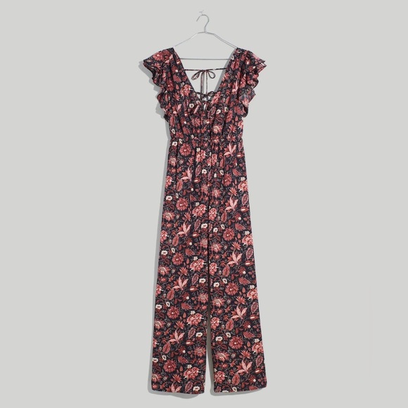 Madewell Pants - NWT Madewell Deep-V Ruffled Jumpsuit